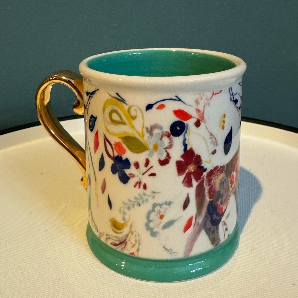 Anthropologie Starla Halfmann Folklore Fawns Deer Mug Cup - Picture 4 of 8